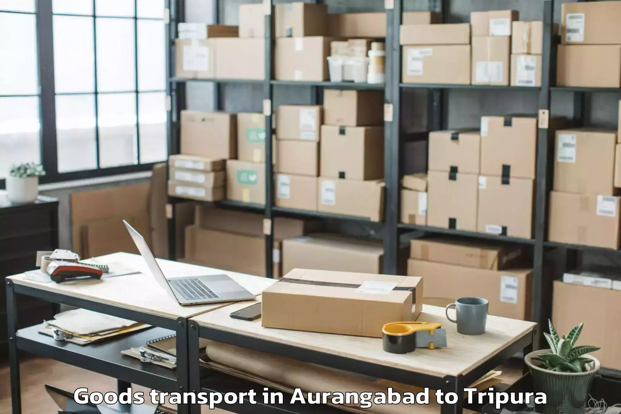 Easy Aurangabad to Amarpur Goods Transport Booking